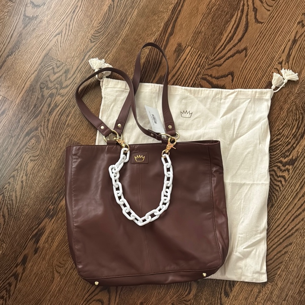 Have Some Fun Today Brown Josie Tote Bag - Picture 8 of 12